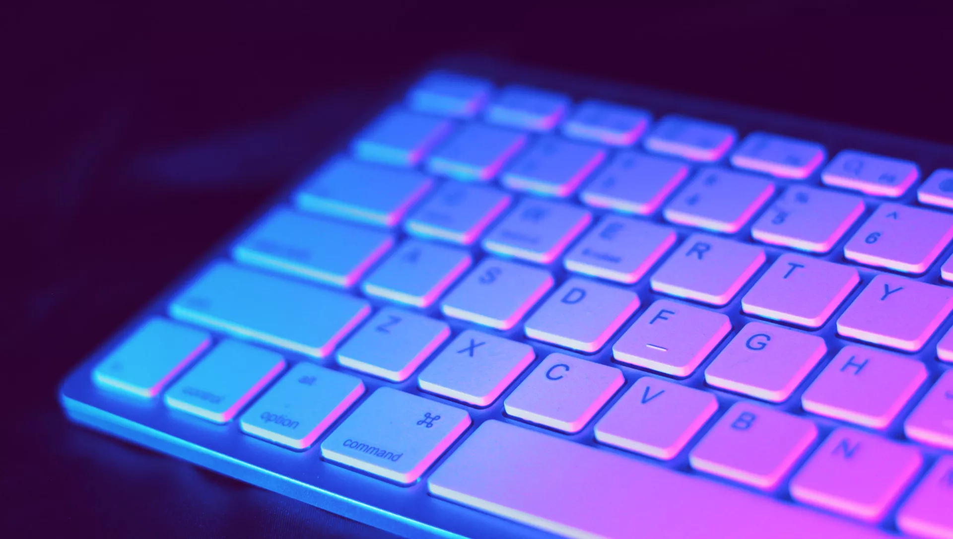 Un teclado, imagen referencial