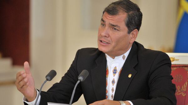 Rafael Correa, expresidente de Ecuador - Sputnik Mundo