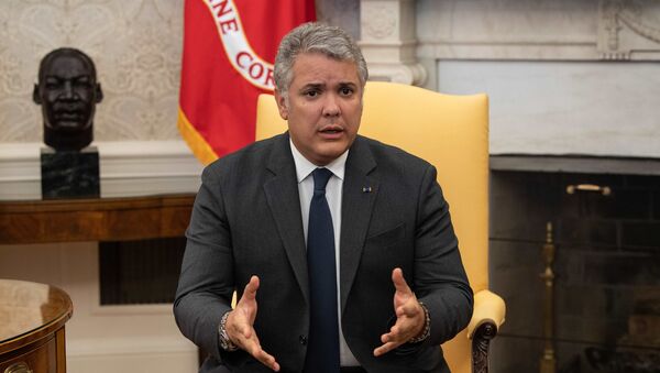 Iván Duque, presidente de Colombia - Sputnik Mundo