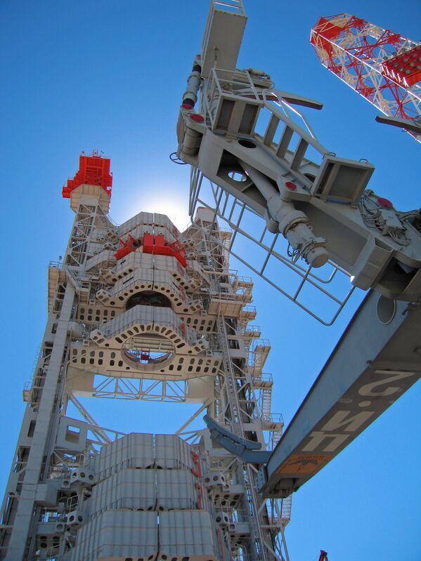 Площадка обслуживания стартового комплекса Протон - Sputnik Mundo