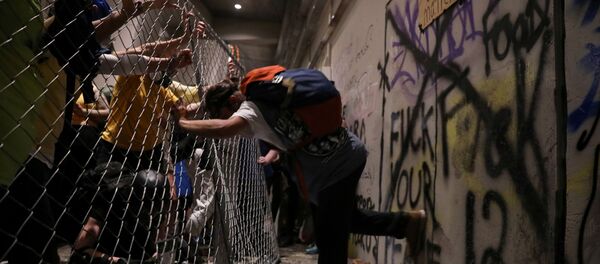 Protestas en la ciudada de Portland, EEUU - Sputnik Mundo