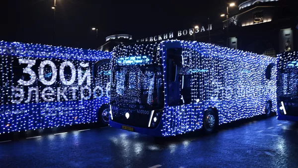 Electrobuses en Moscú, Rusia - Sputnik Mundo