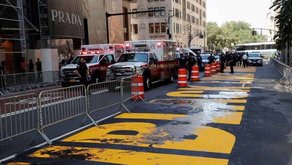 Servicios de emergencia y Policía de Nueva York - Sputnik Mundo