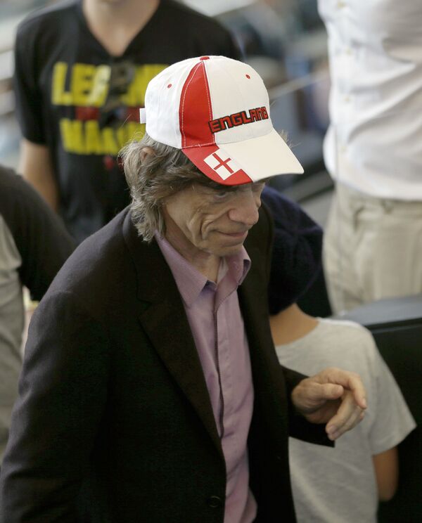 Mick Jagger, en el partido Alemania-Argentina del Mundial 2014 - Sputnik Mundo