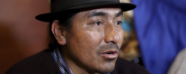 Leonidas Iza, dirigente indígena de Ecuador - Sputnik Mundo