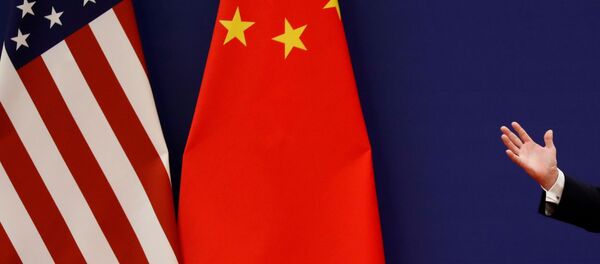 Banderas de China y EEUU - Sputnik Mundo