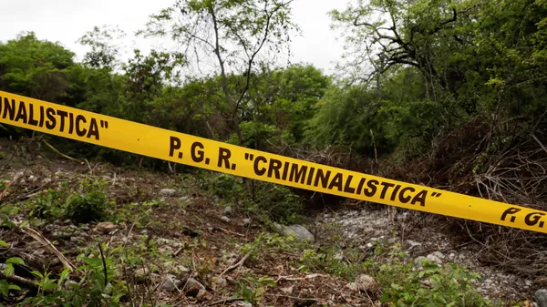 Barranca del Carnicero, lugar donde encontraron los restos de Christian Alfonso Rodríguez, uno de los 43 estudiantes desaparecidos de Ayotzinapa