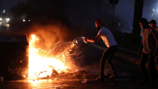 Protestas en Beirut, el Líbano - Sputnik Mundo