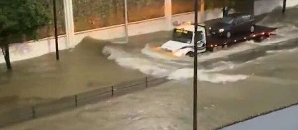 El huracán Hanna azota Monterrey  - Sputnik Mundo