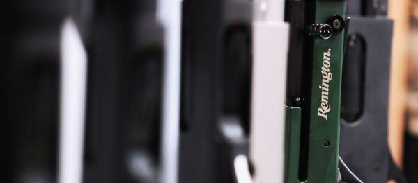 Unas escopetas de la marca Remington, en exposición durante la convención anual de la Asociación Nacional del Rifle (NRA) de EEUU (archivo) - Sputnik Mundo