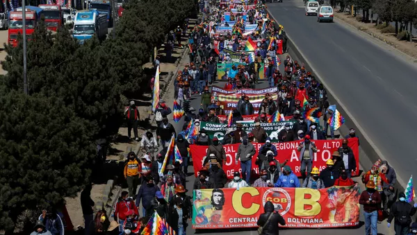 Protestas en La Paz, Bolivia