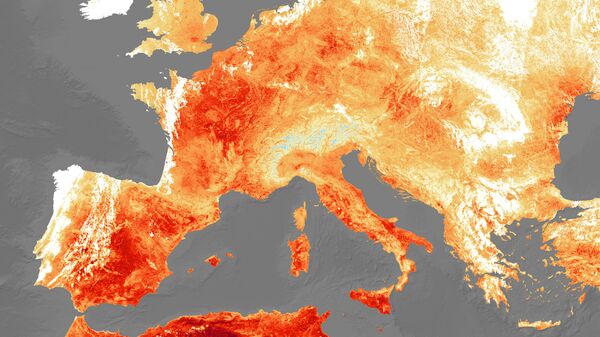 Una imagen referencial de Europa durante una ola de calor (archivo) - Sputnik Mundo