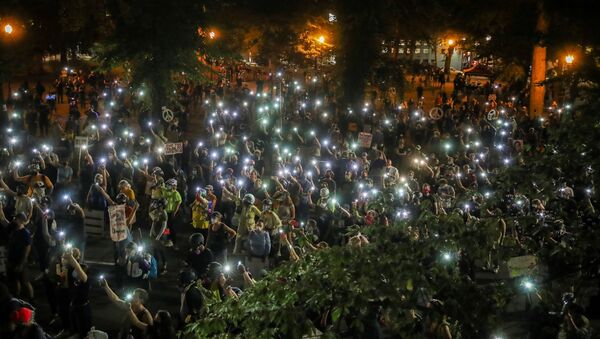 Protestas en Portland, EEUU Protestas en Portland, EEUU - Sputnik Mundo