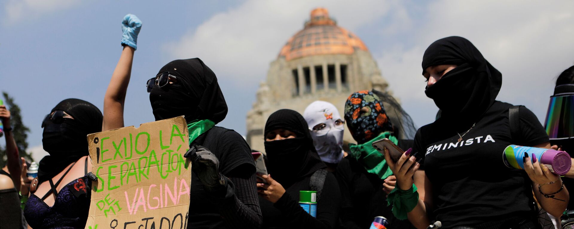 Protesta feminista contra el rechazo a despenalizar el aborto en Veracruz - Sputnik Mundo, 1920, 20.09.2021