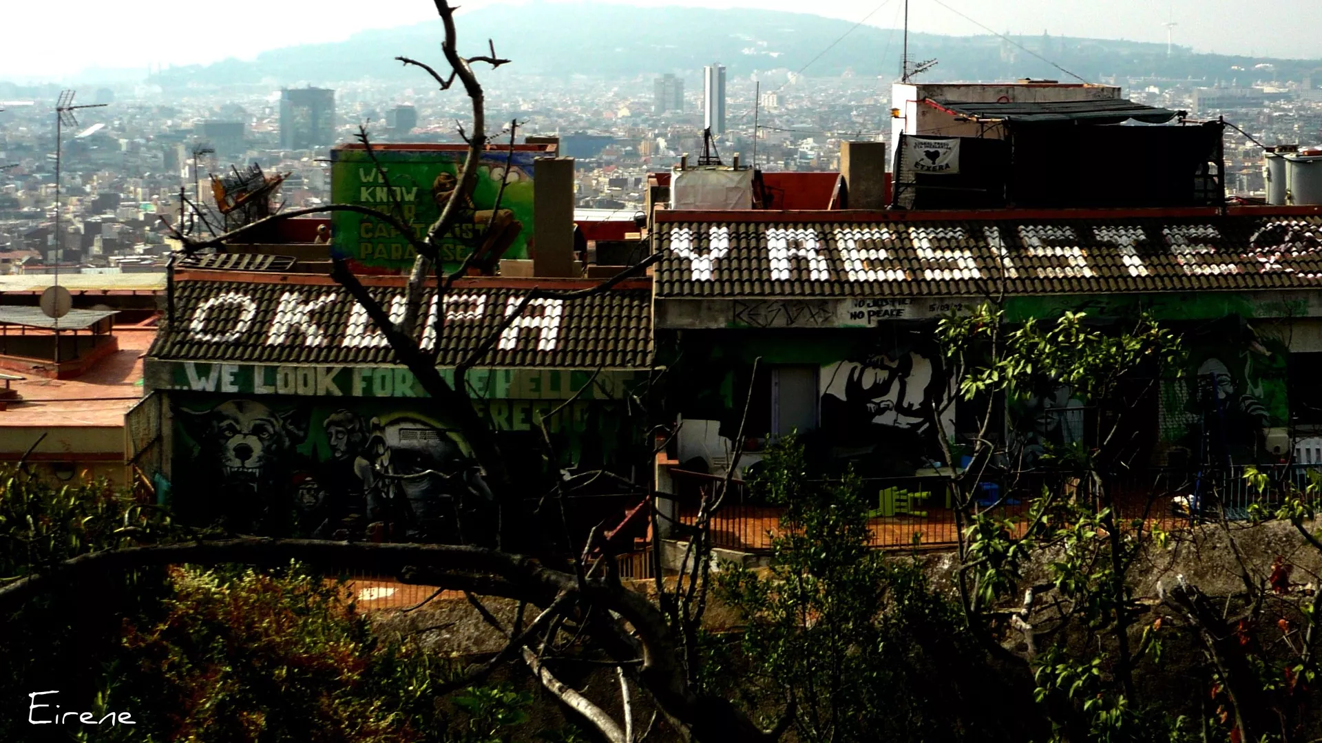 Una casa 'okupada' en Barcelona (referencial)