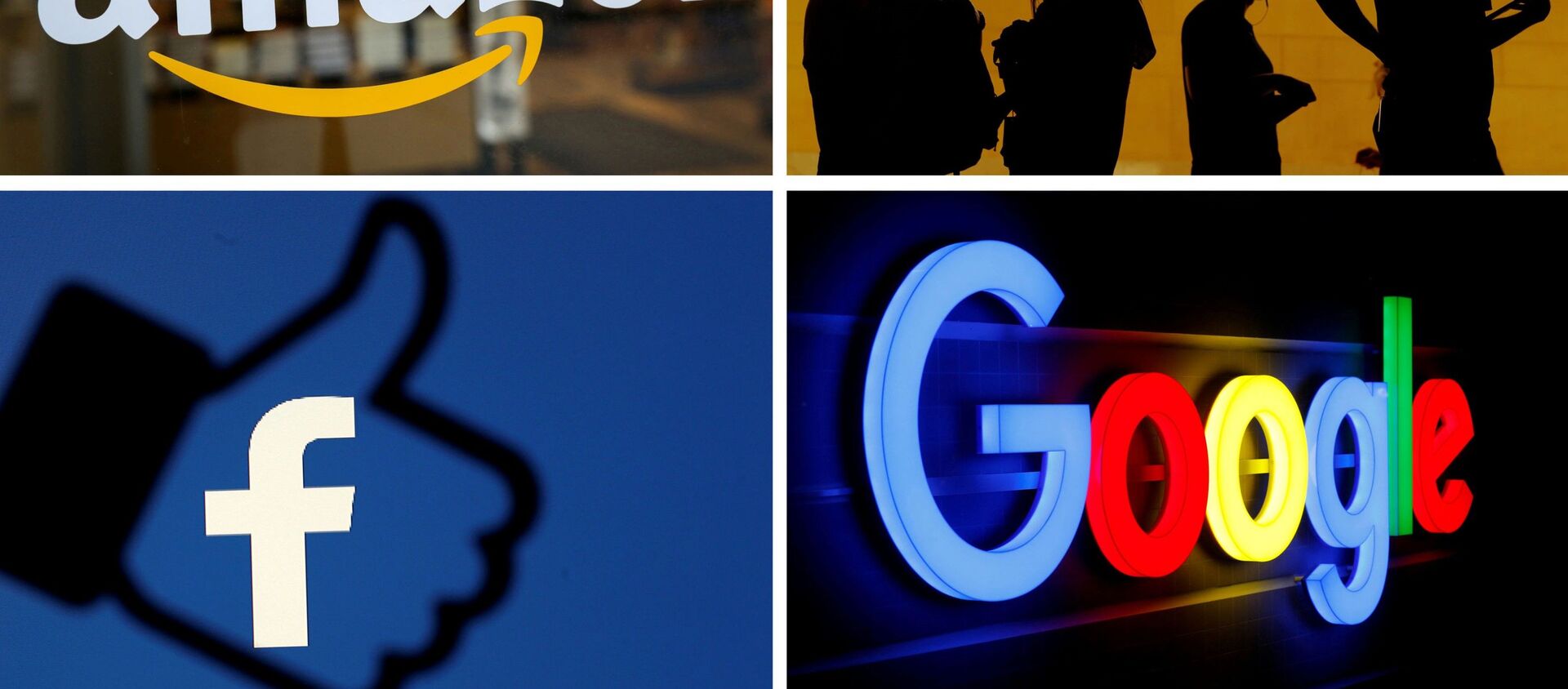 Logos de Apple, Amazon, Facebook y Google - Sputnik Mundo, 1920, 01.08.2020