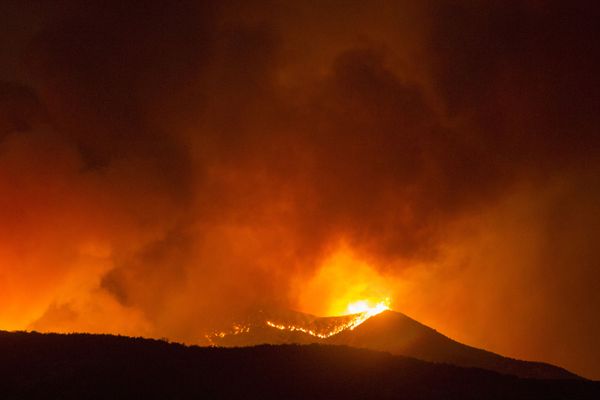 Miles de personas evacuadas: impactantes imágenes de incendios forestales en California - Sputnik Mundo