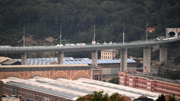 El puente de Génova San Giorgio, Italia - Sputnik Mundo