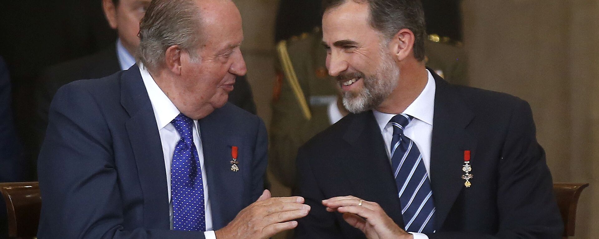 El rey Felipe VI junto al rey emérito Juan Carlos I - Sputnik Mundo, 1920, 07.03.2022