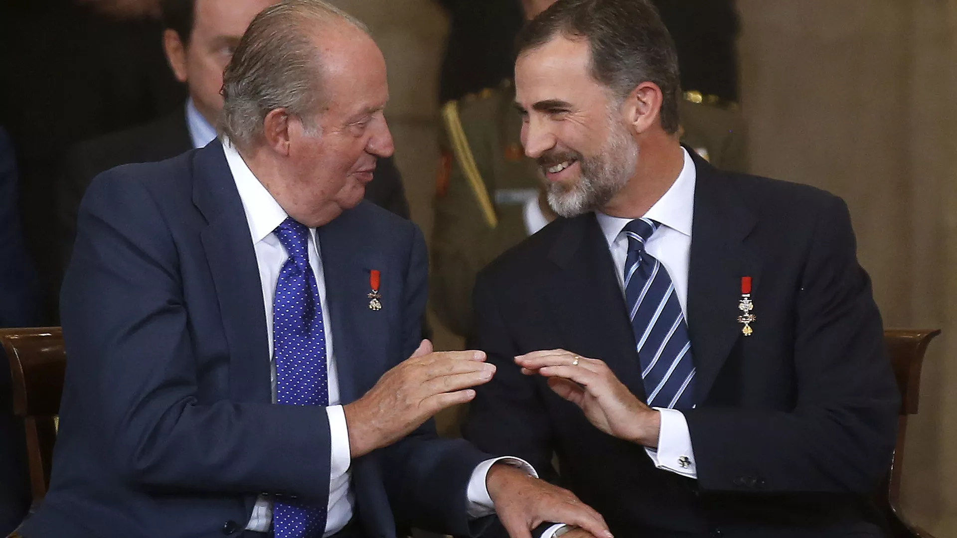 El rey Felipe VI junto al rey emérito Juan Carlos I
