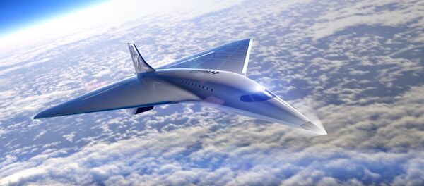 El futuro avión supersónico de Virgin Galactic (ilustración) - Sputnik Mundo