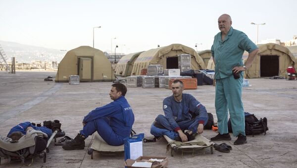 Rescaristas rusos en el Líbano - Sputnik Mundo