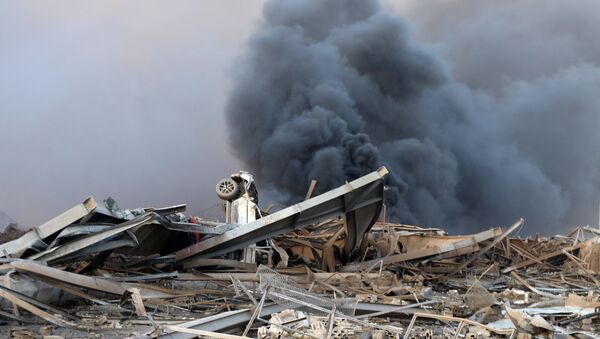 Efectos de la explosión en Beirut - Sputnik Mundo