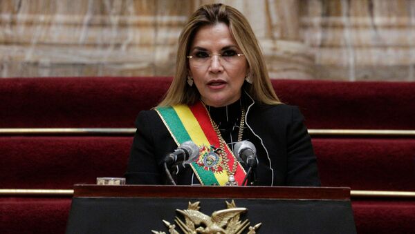 Jeanine Áñez, presidenta transitoria de Bolivia - Sputnik Mundo