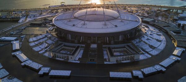 El estadio Gazprom Arena en San Petersburgo - Sputnik Mundo