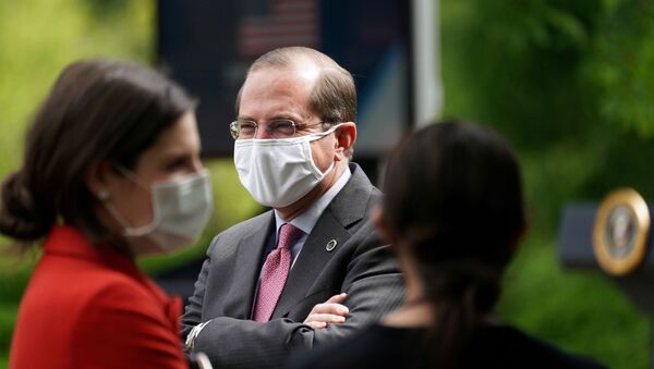 Alex Azar, el secretario de Salud de EEUU - Sputnik Mundo