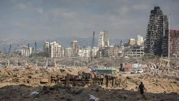 Así ha quedado Beirut tras la potente explosión en el puerto