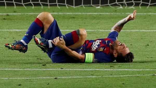 Lionel Messi, el delantero del FC Barcelona - Sputnik Mundo