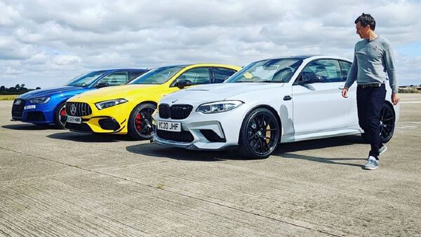 La carrera de aceleración entre el BMW M2 CS, el AMG A45 S y el Audi RS3 - Sputnik Mundo