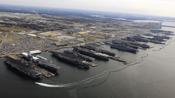 La base naval estadounidense Norfolk - Sputnik Mundo