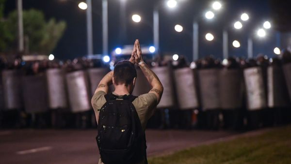 Protestas poselectorales en Bielorrusia Protestas poselectorales en Bielorrusia - Sputnik Mundo