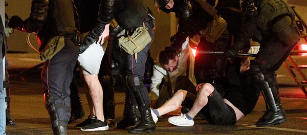 Las protestas en Bielorrusia tras las elecciones presidenciales - Sputnik Mundo