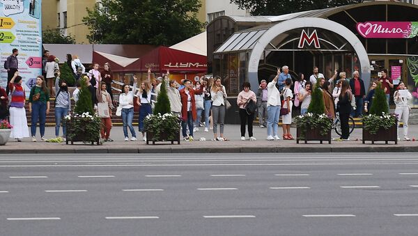 Las manifestaciones de protesta en Bielorrusia - Sputnik Mundo