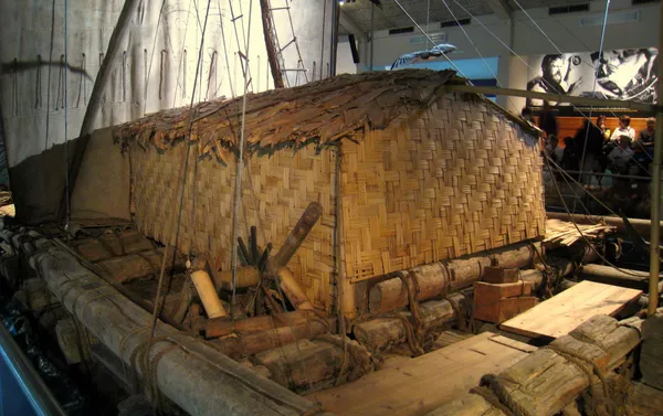 La balsa Kon-Tiki raft, en el museo Kon-Tiki en Oslo, Noruega La balsa Kon-Tiki raft, en el museo Kon-Tiki en Oslo, Noruega - Sputnik Mundo