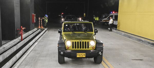 Iván Duque en la inauguración del Túnel de Oriente, Colombia - Sputnik Mundo