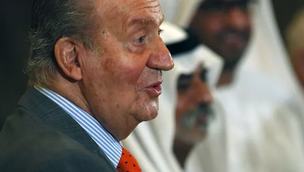  El rey emérito de España, Juan Carlos I, en el Foro Económico EAU-España en el hotel Emirates Palace en Abu Dhabi.
