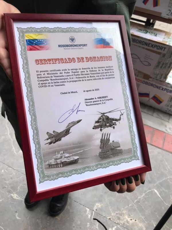 Rusia entrega a Venezuela 450 kits de pruebas para COVID-19 Rusia entrega a Venezuela 450 kits de pruebas para COVID-19 - Sputnik Mundo