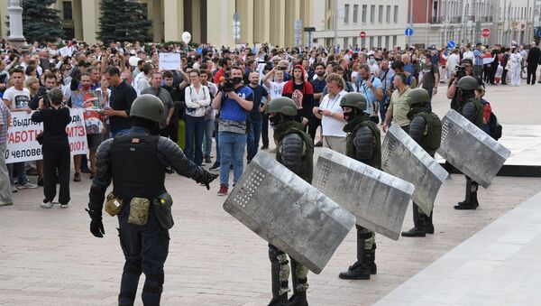 Protestas en Minsk, Bielorrusia - Sputnik Mundo