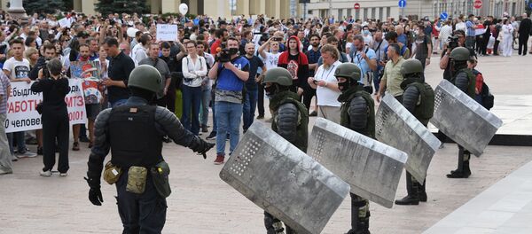 Protestas en Minsk, Bielorrusia Protestas en Minsk, Bielorrusia - Sputnik Mundo