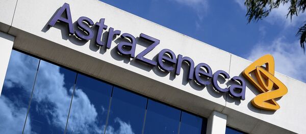Logo de la compañía farmacéutica AstraZeneca - Sputnik Mundo