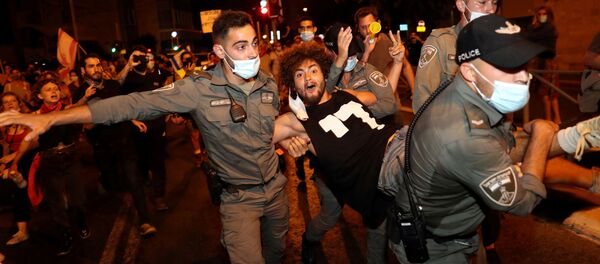 Protestas contra Netanyahu en Israel - Sputnik Mundo