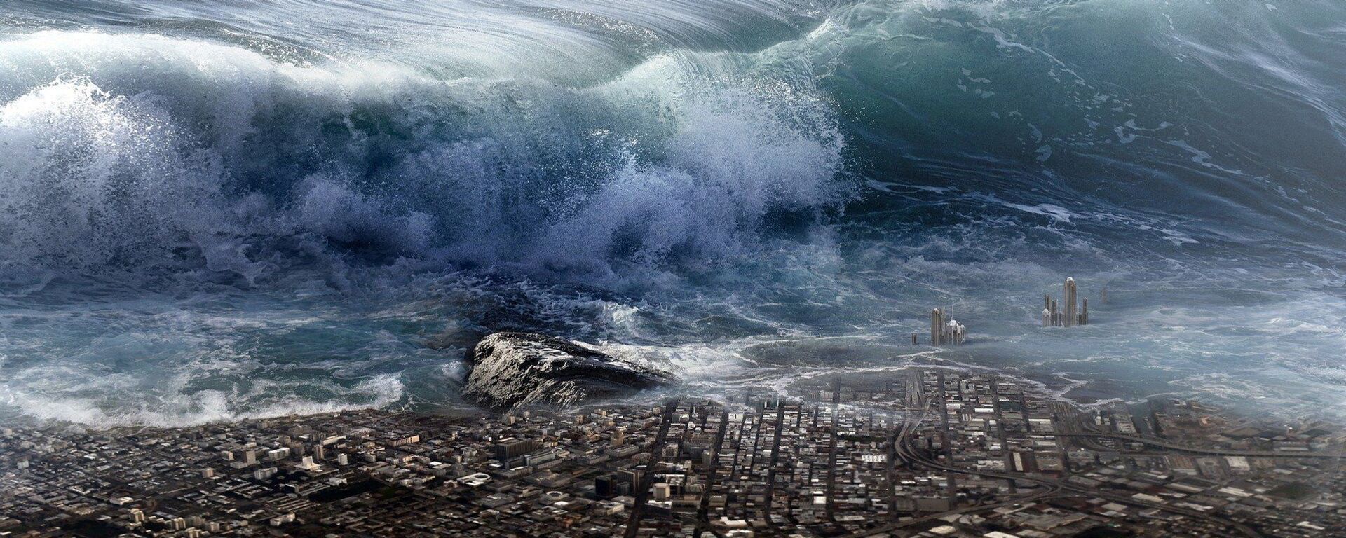 Tsunami (ilustración gráfica) - Sputnik Mundo, 1920, 31.08.2021