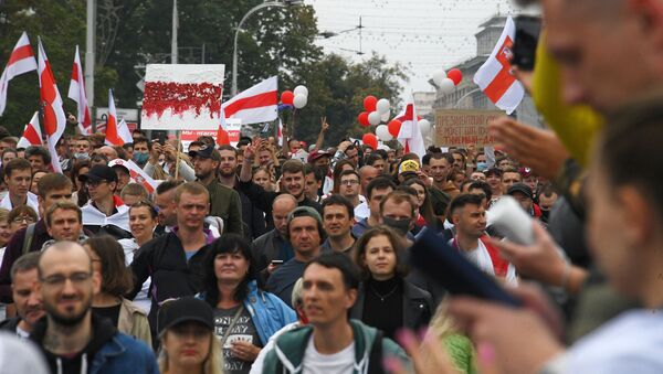 Protestas en Bielorrusia - Sputnik Mundo