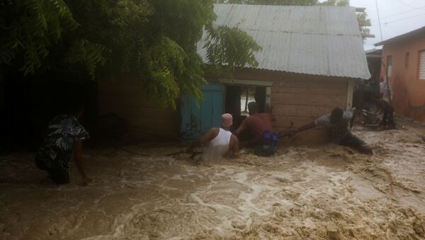 Consecuencias de la tormenta tropical Laura (archivo) - Sputnik Mundo