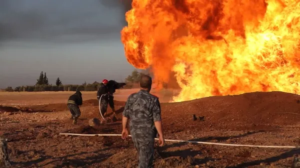 Explosión de gasoducto provoca un apagón en Siria | Vídeo, fotos