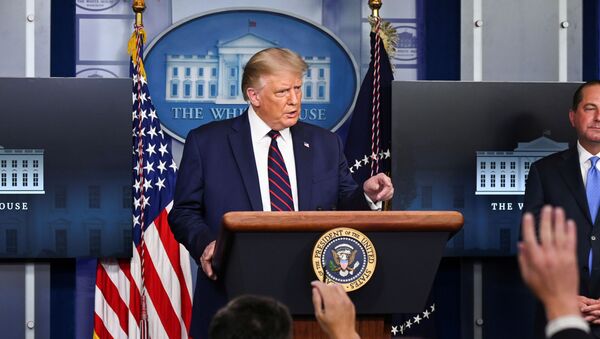 El presidente de EEUU, Donald Trump - Sputnik Mundo